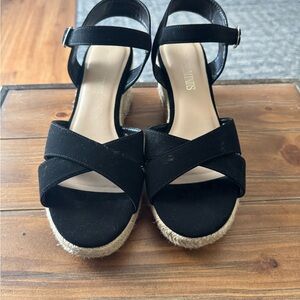 Dream Pairs Black Espadrille Sandals